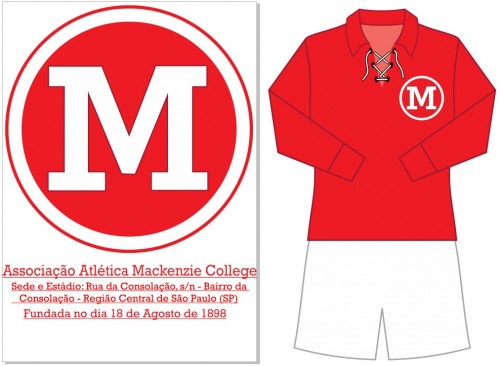 mackenzie Uniforme da Associação Athlética Mackenzie em 1902 -