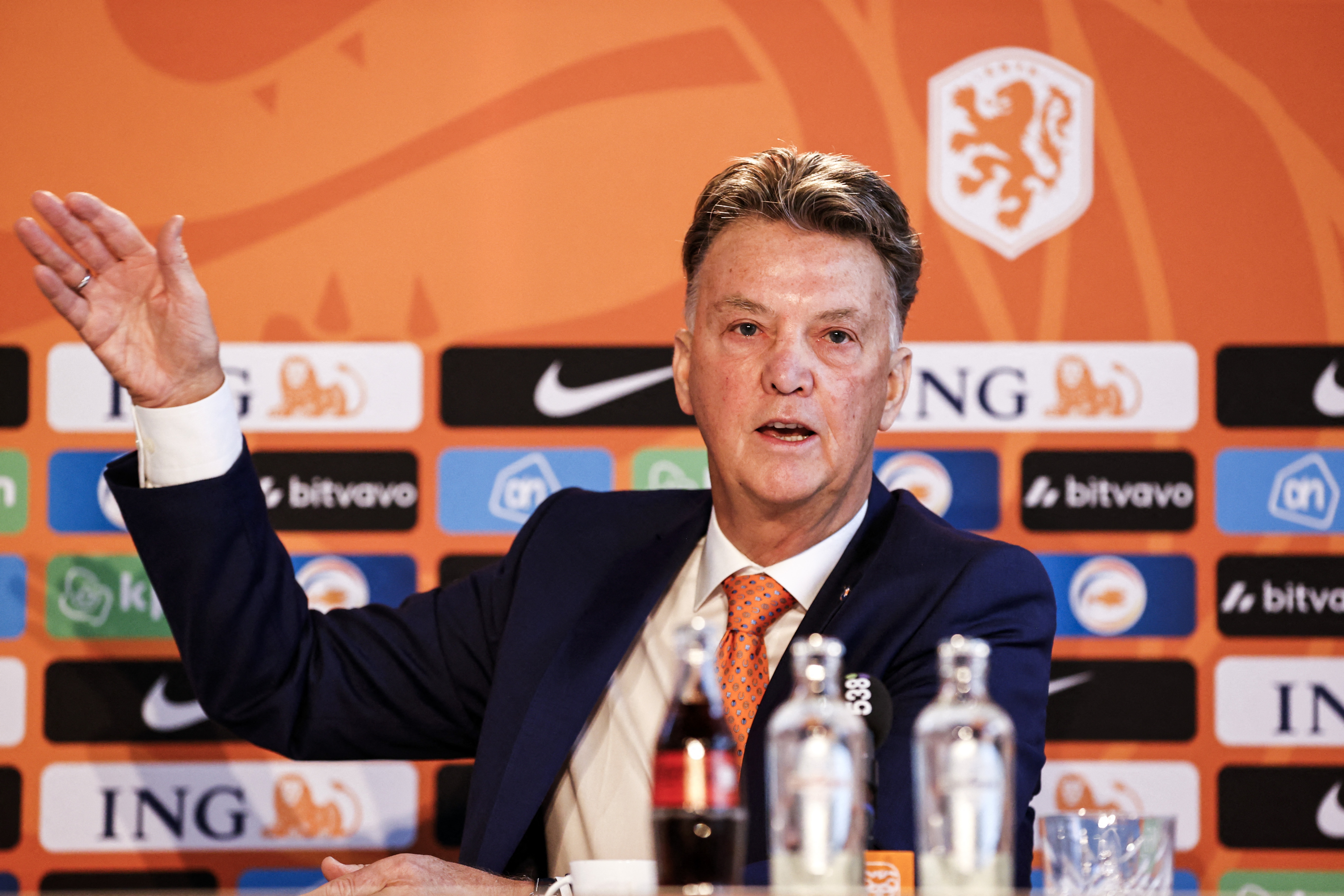 Van Gaal Louis van Gaal, técnico da seleção da Holanda -