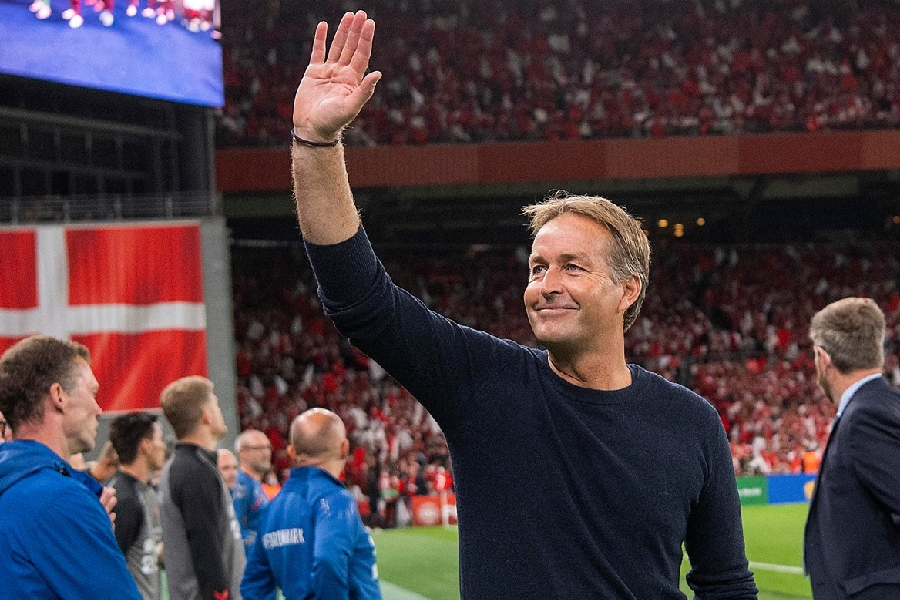 Kasper Hjulmand, o mentor de Olsen -