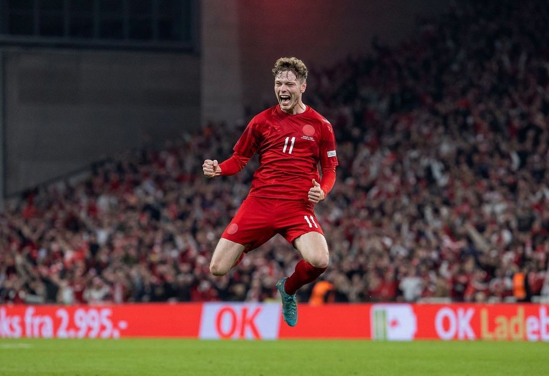 Promessas da Copa: Skov Olsen, a esperança de gols da seleção dinamarquesa