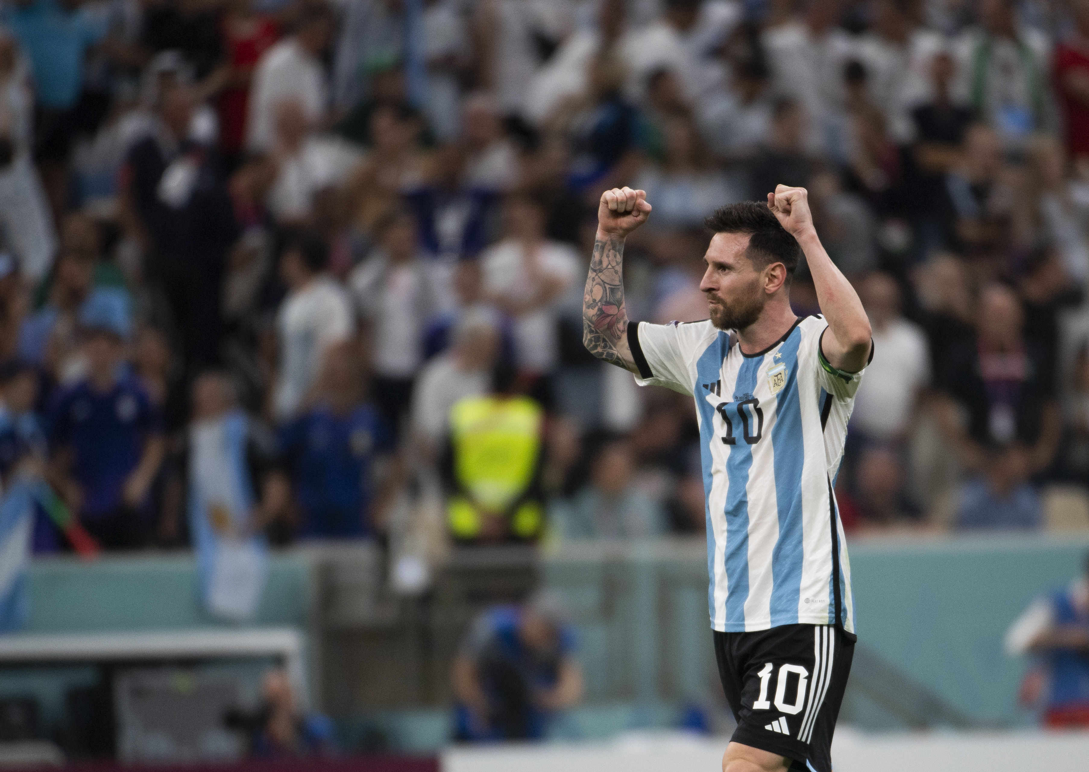 ENRICO ARGENTINA X MÉXICOCOPA DO MUNDO FIFA, CATAR 202226/11/2022 Messi festeja sobrevida na Copa do Mundo -