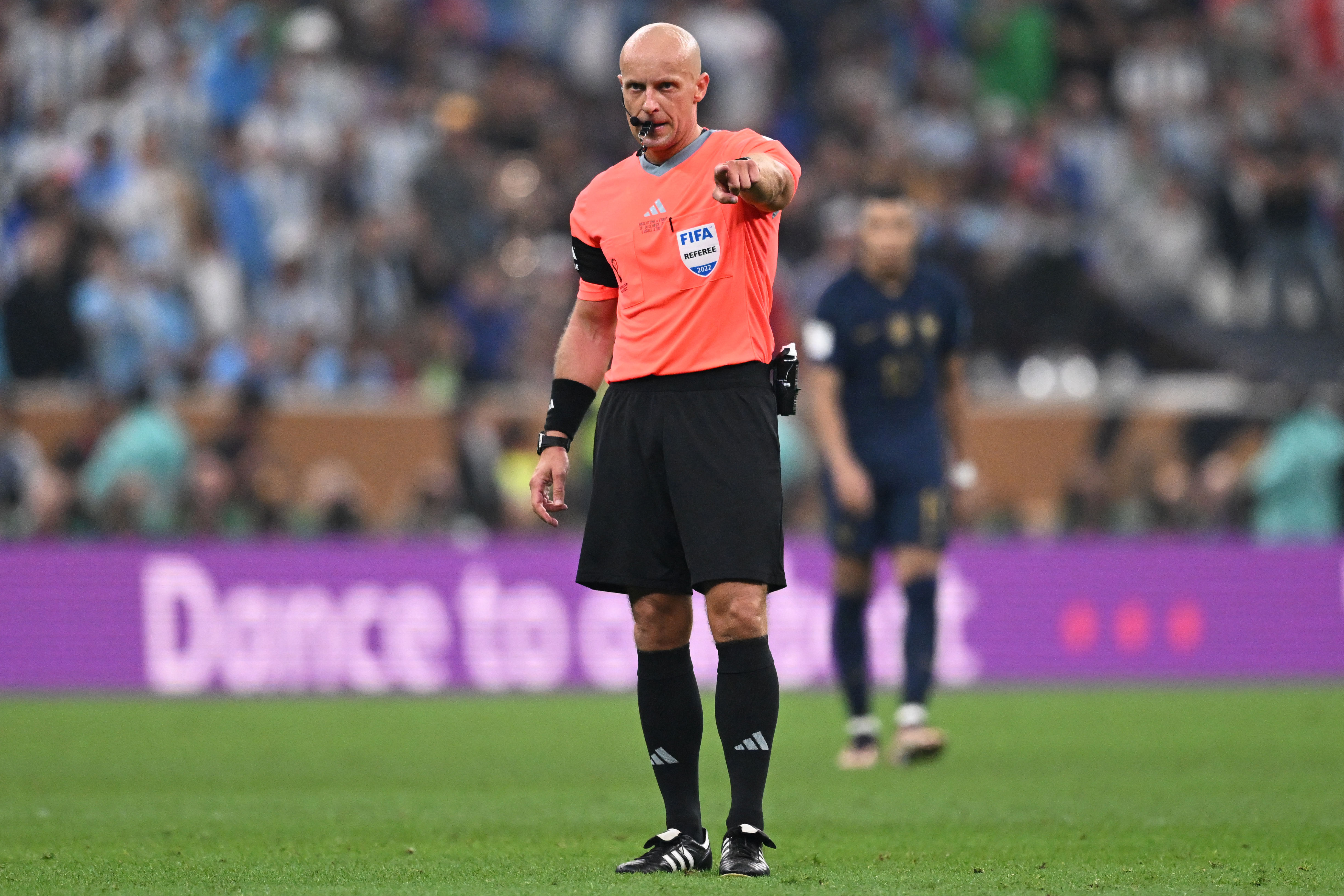 Szymon Marciniak durante a final da Copa do Mundo -