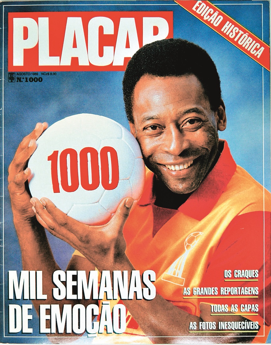 Capa da revista Placar, edi‹o 1000, agosto de 1989.
