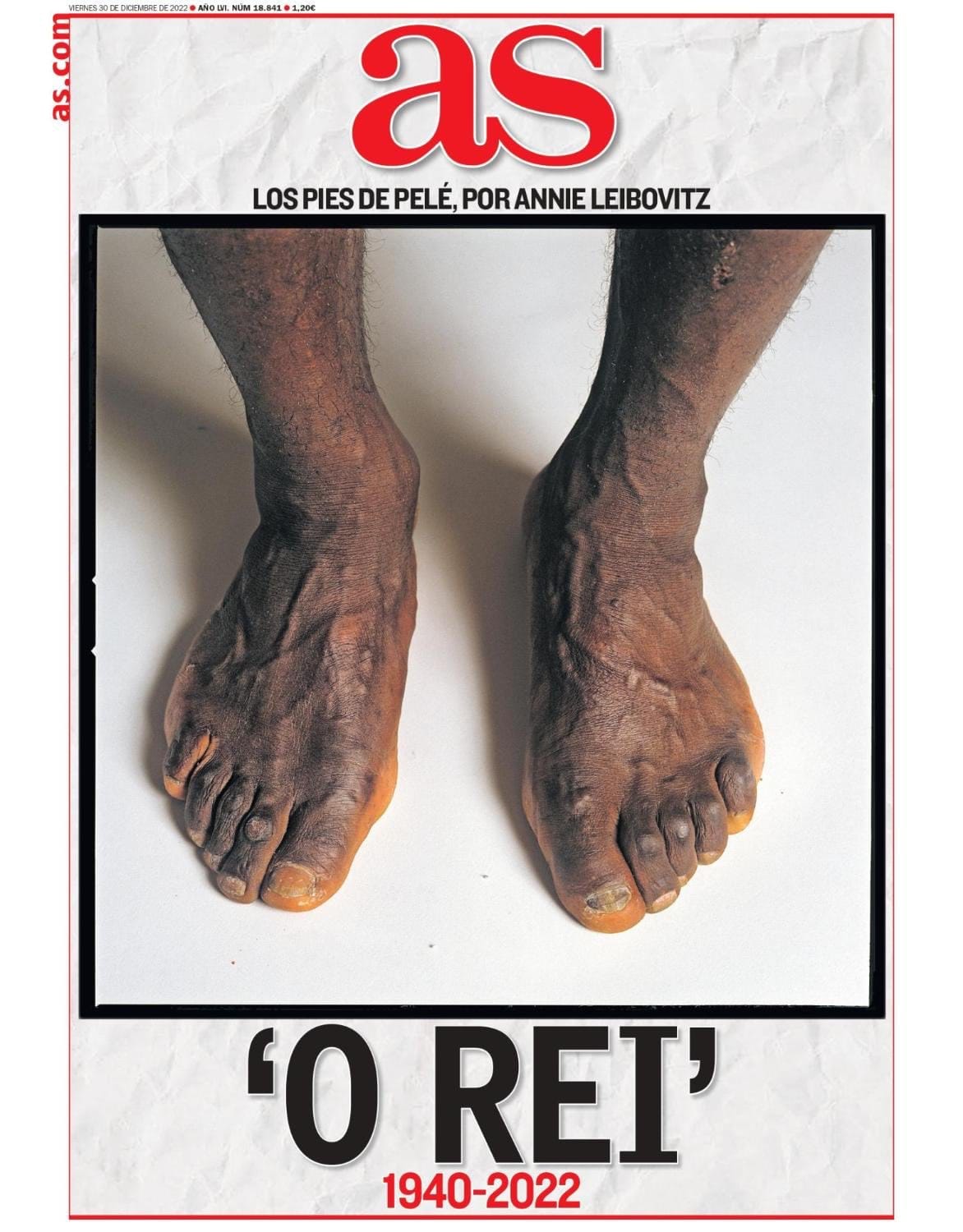 Os pés do Rei, pelo AS, espanhol