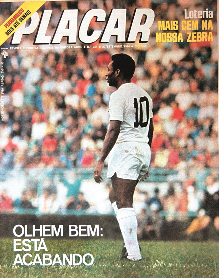Capa da revista Placar, edição 235, 20 de setembro de 1974.
