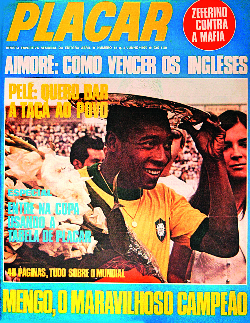 Capa da revista Placar, edição 12, 5 de junho de 1970.