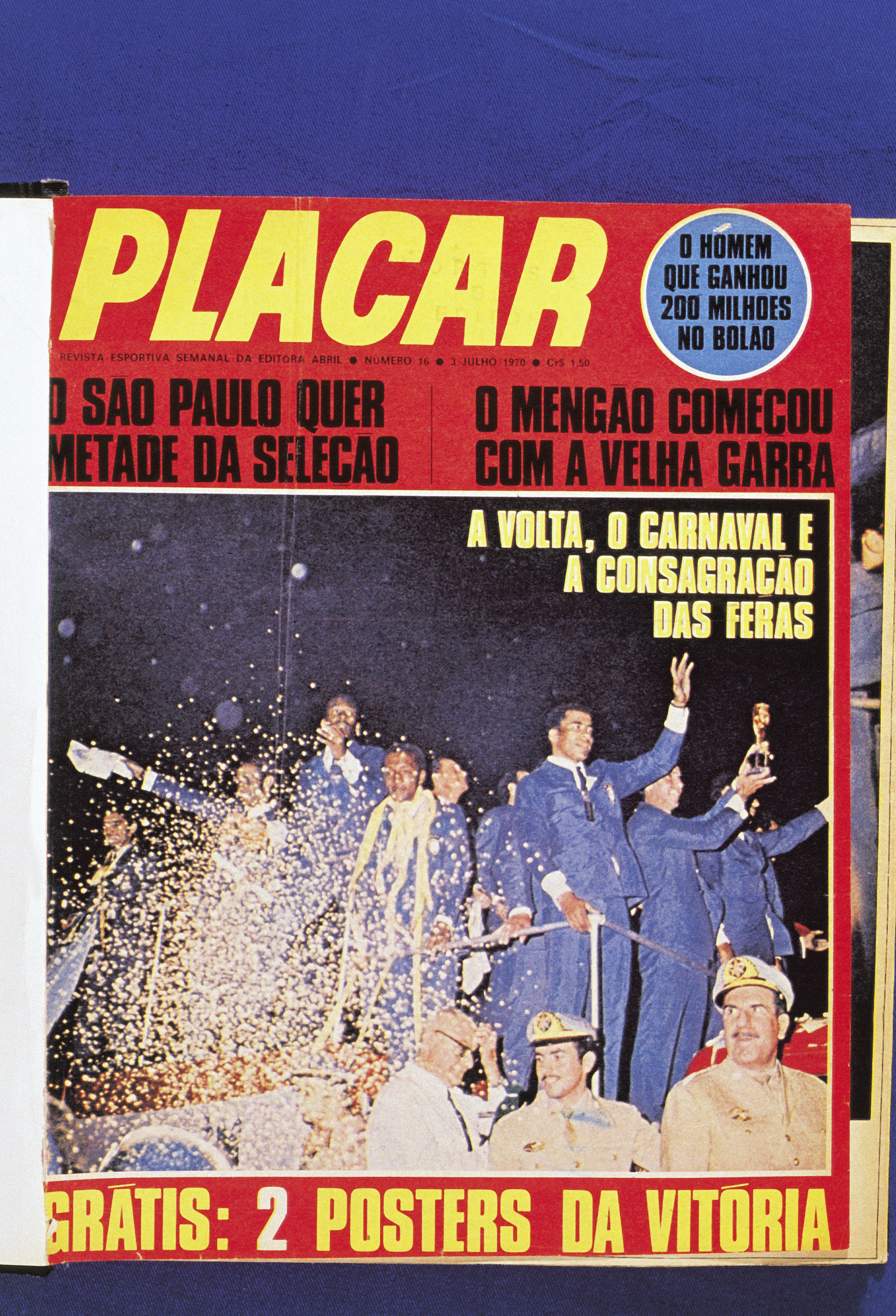 Capa da revista Placar, edição 16, de 03 de julho de 1970.