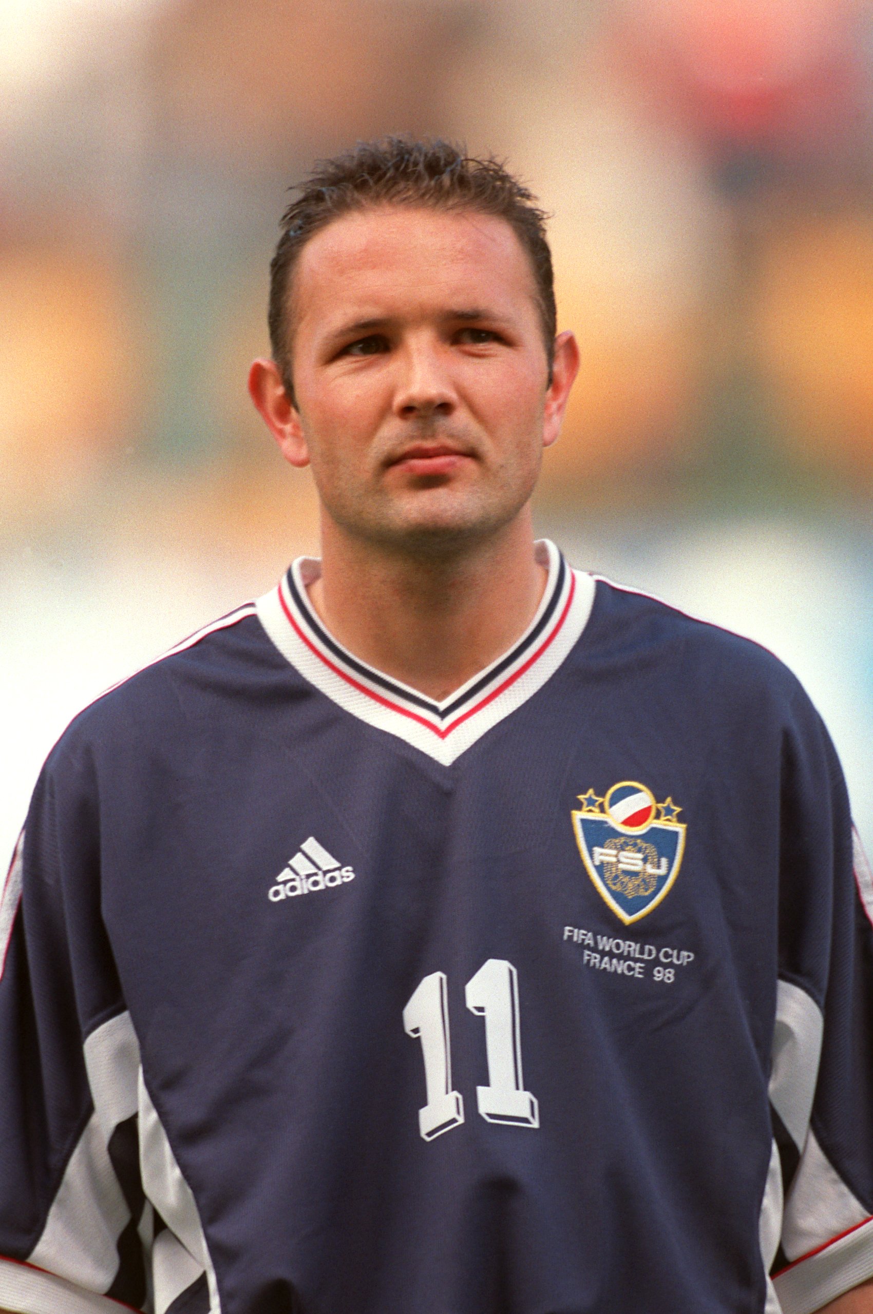 Sinisa Mihajlovic jogando pela Iugoslávia na Copa de 1998