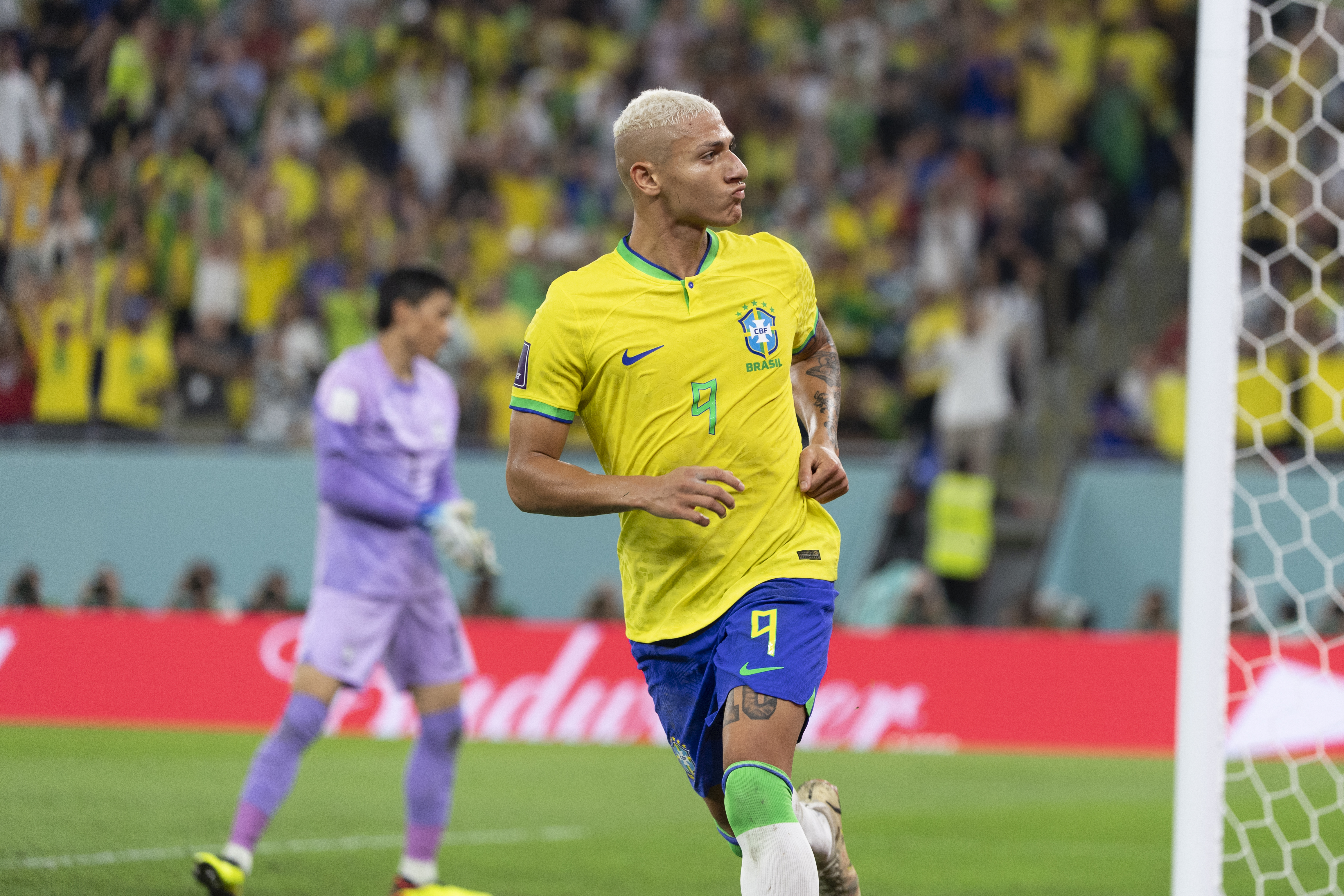 Richarlison marcou o terceiro do Brasil diante dos sul-coreanos -