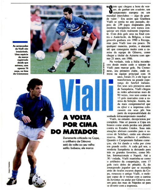 Morre Vialli ídolo Do Futebol Italiano Aos 58 Anos Placar O