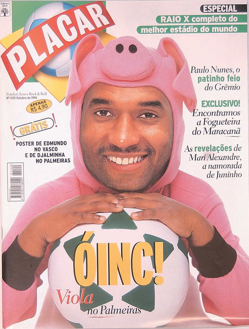 Capa da revista Placar, edição 1120, de Outubro de 1996 -