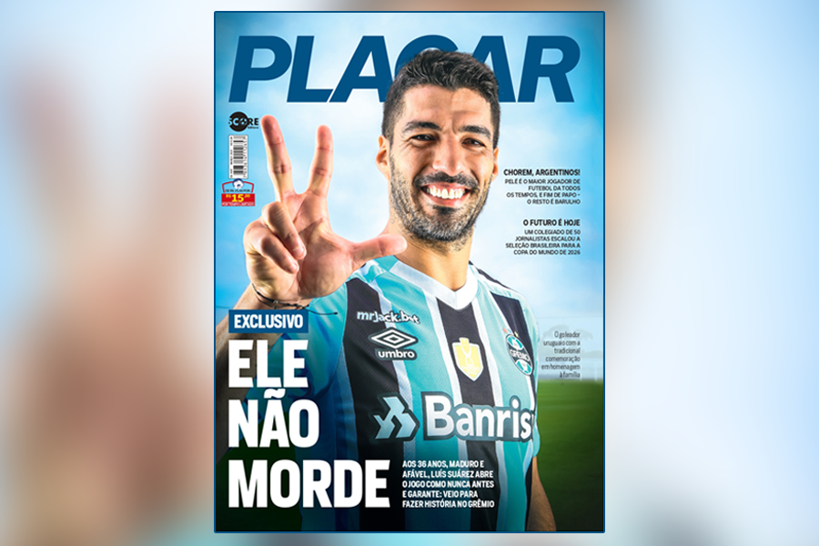 Luis Suárez, exclusivo: estrela do Grêmio abre o jogo na PLACAR de março