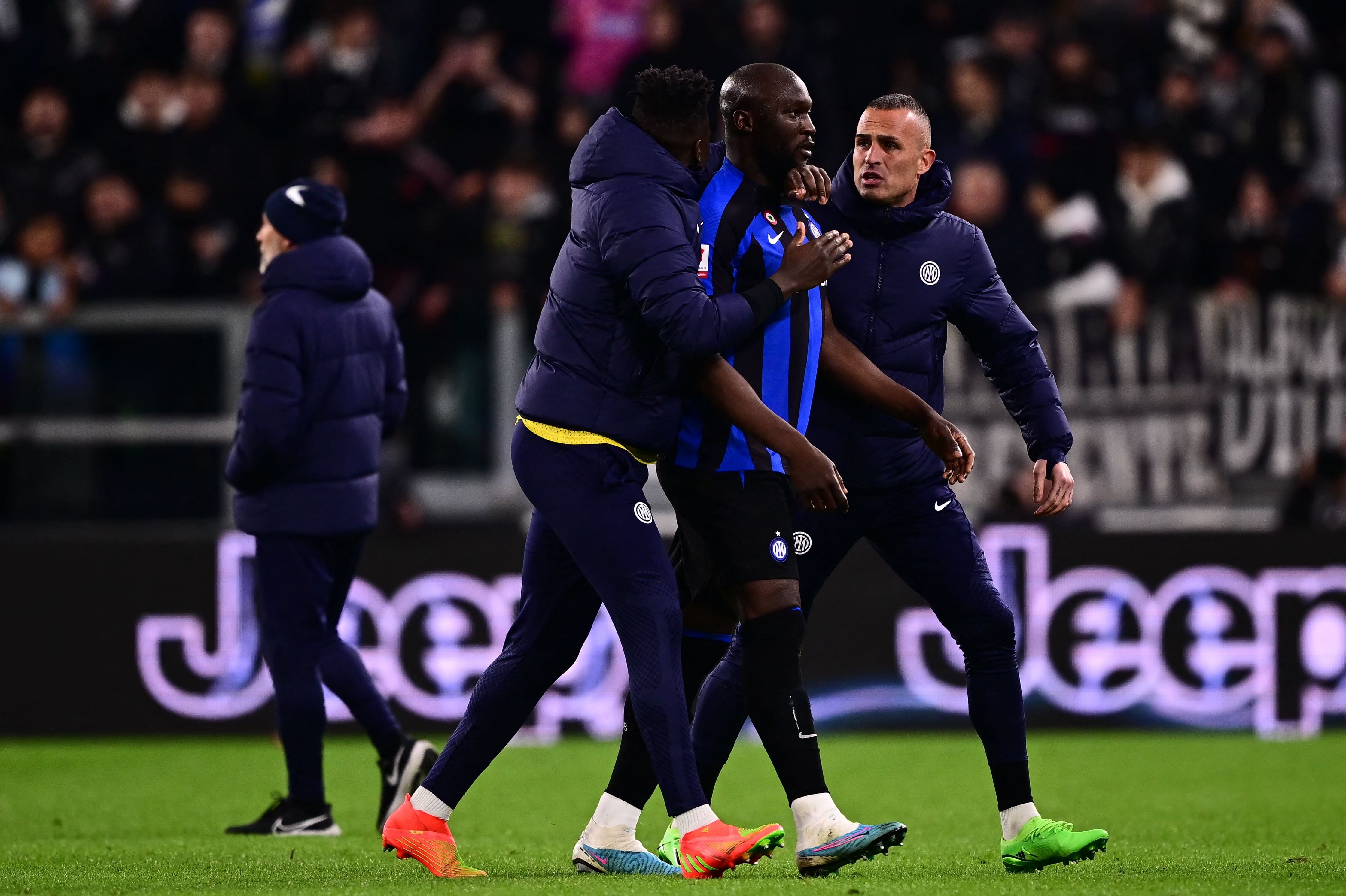 Romelu Lukaku foi expulso após comemorar gol diante da Juventus - Marco Bertorello/AFP