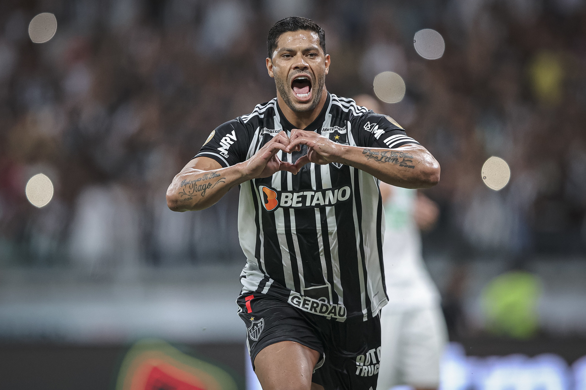 Hulk comemora gol do Atlético na final do Campeonato Mineiro