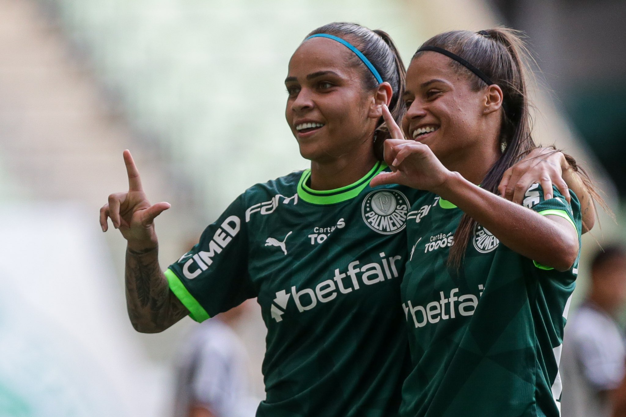 Letícia Reis e Laís Estevam, destaques do Palmeiras