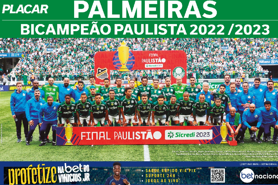 PLACAR lança pôster do Palmeiras, campeão paulista de 2023 - Placar - O  futebol sem barreiras para você