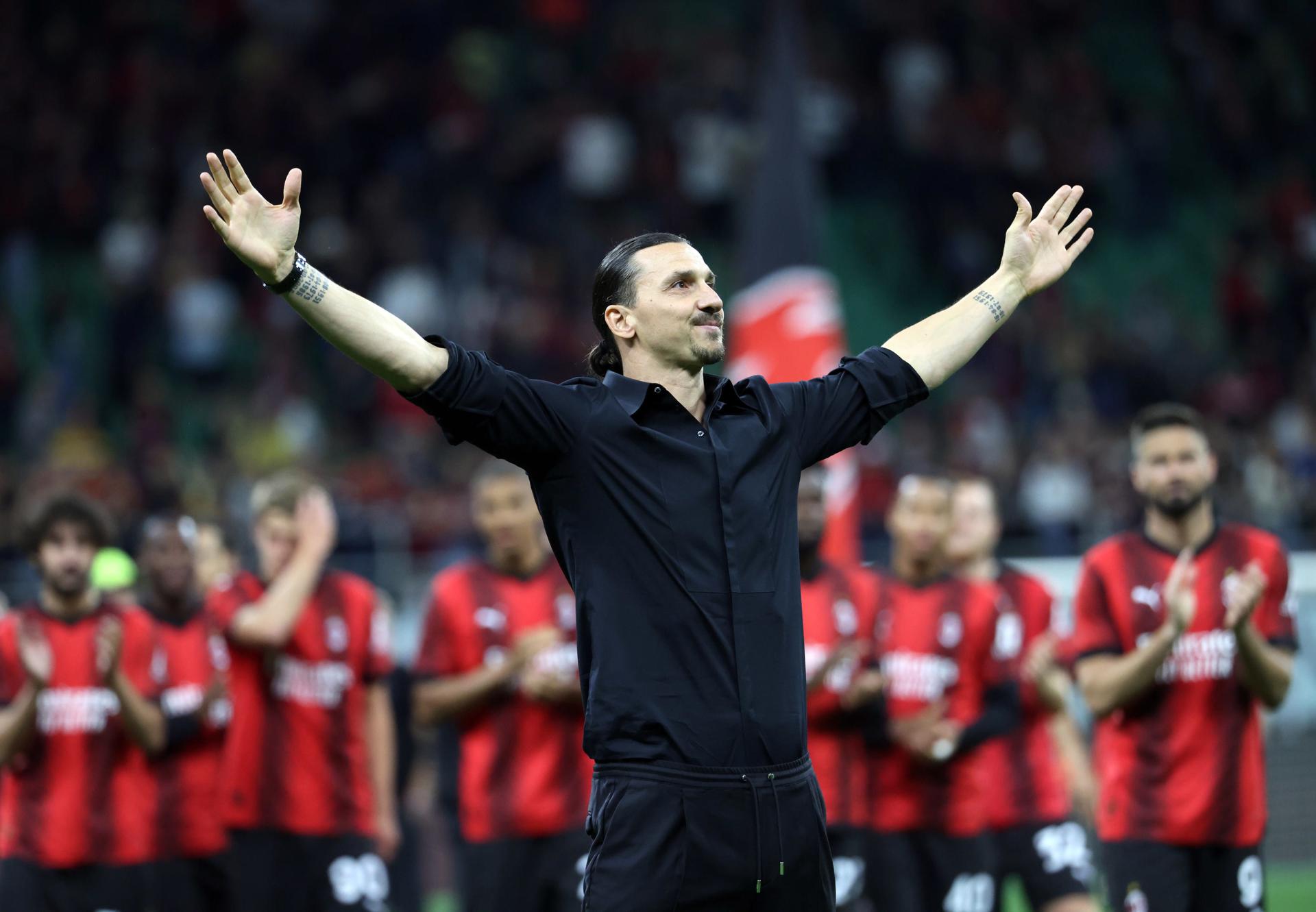Ibrahimovic se despediu do Milan, classificado para a Champ