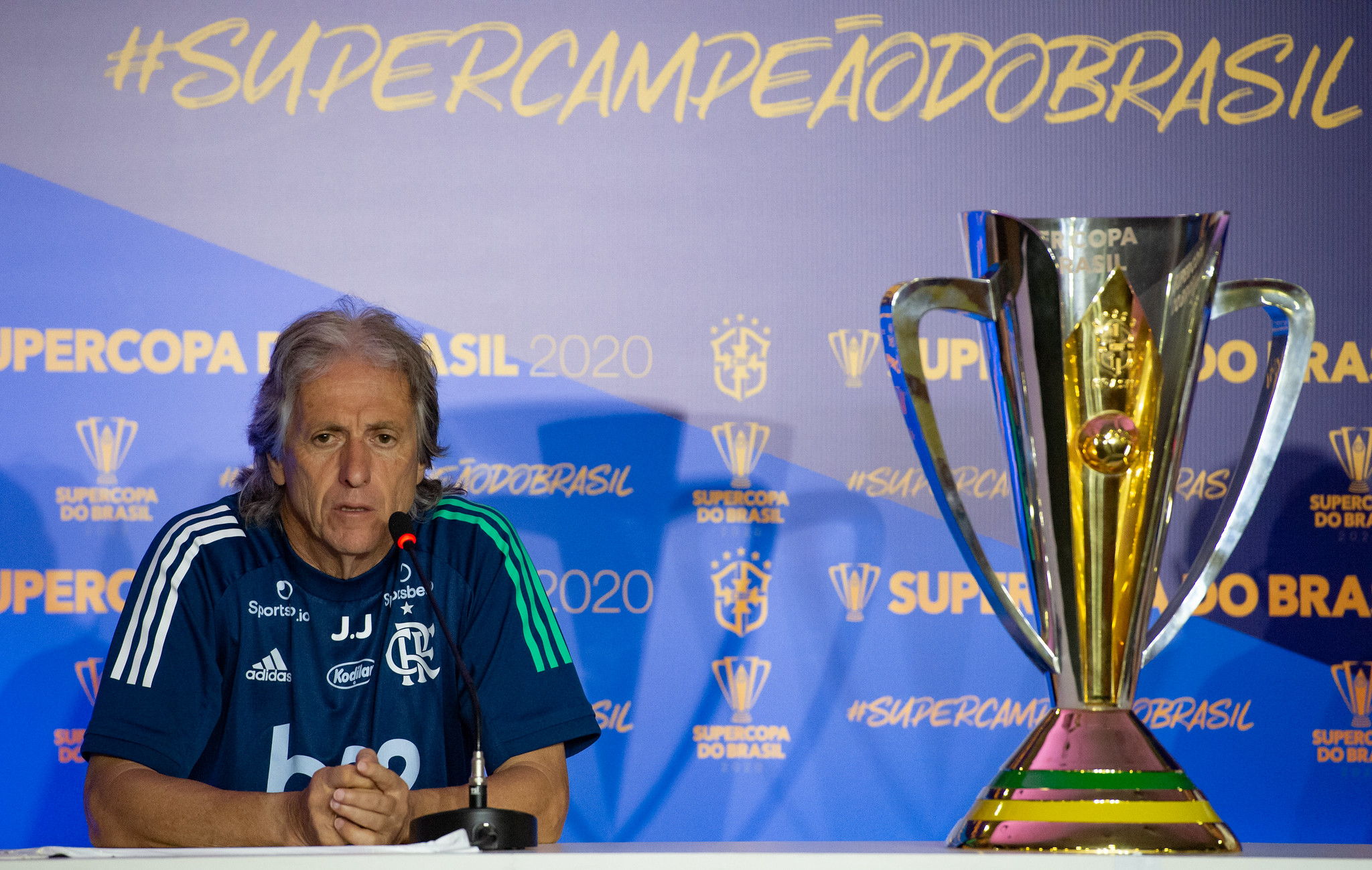 Jorge Jesus enquanto treinador do Flamengo - Alexandre Vidal/Flamengo