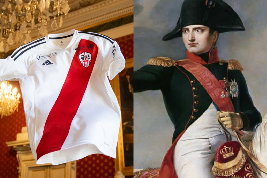 Ajaccio: clube francês lança camisa com alusão a Napoleão Bonaparte