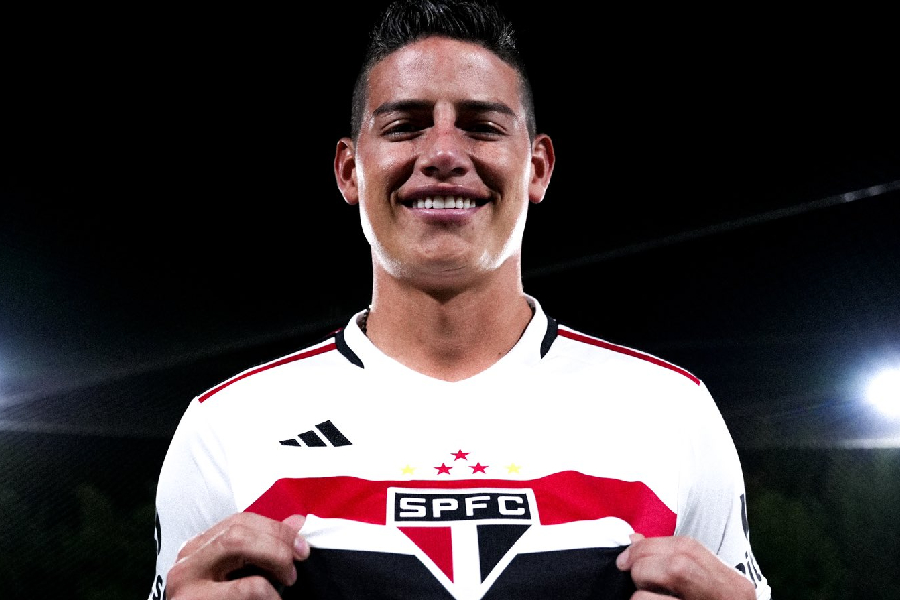 São Paulo anuncia a contratação do meia colombiano James Rodríguez - Foto: Divulgação