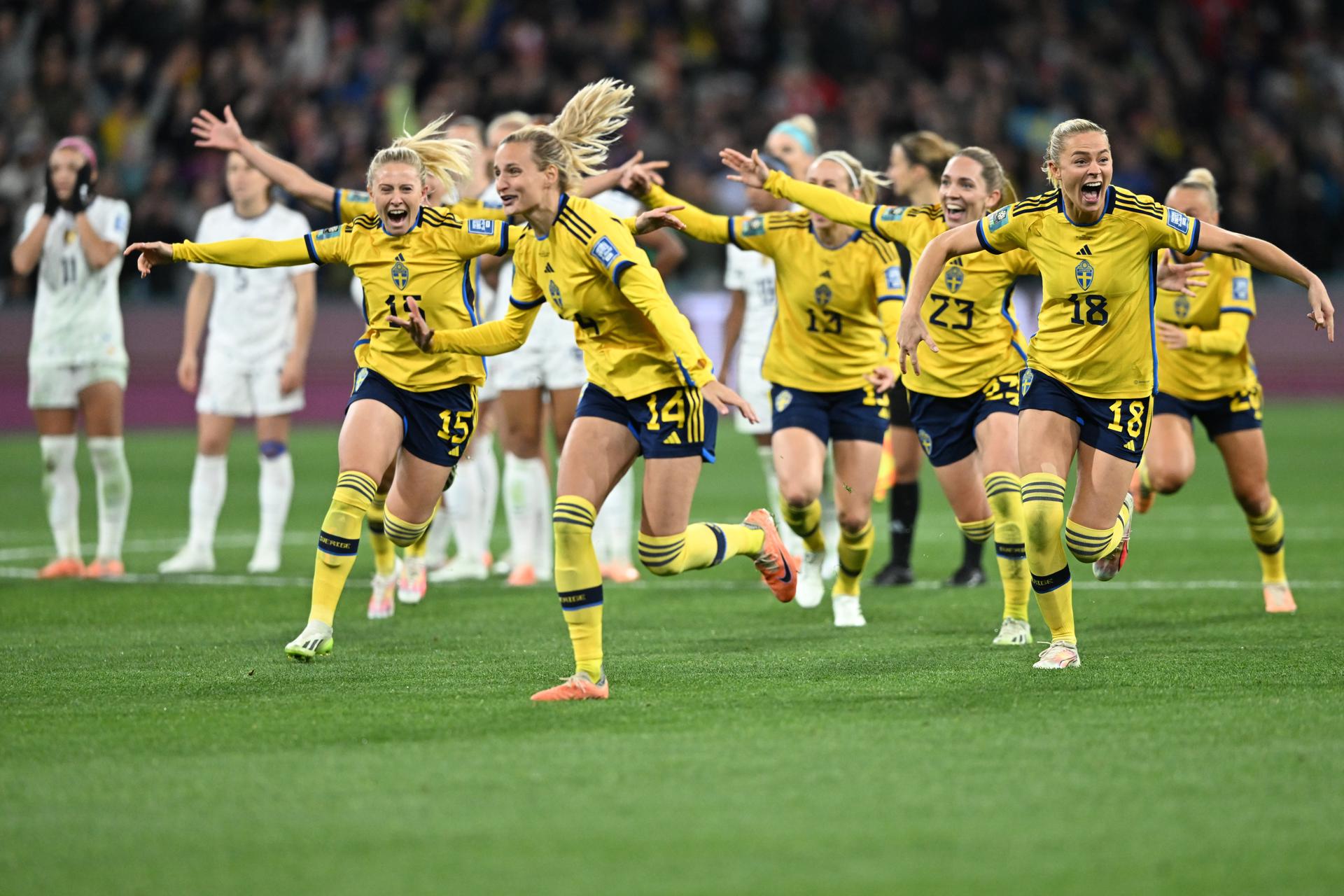 Copa feminina: Suécia elimina Estados Unidos nos pênaltis em classificação histórica