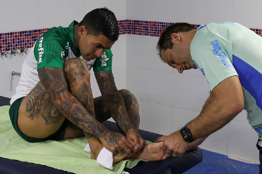Dudu se recupera de grave lesão - Cesar Greco/Palmeiras