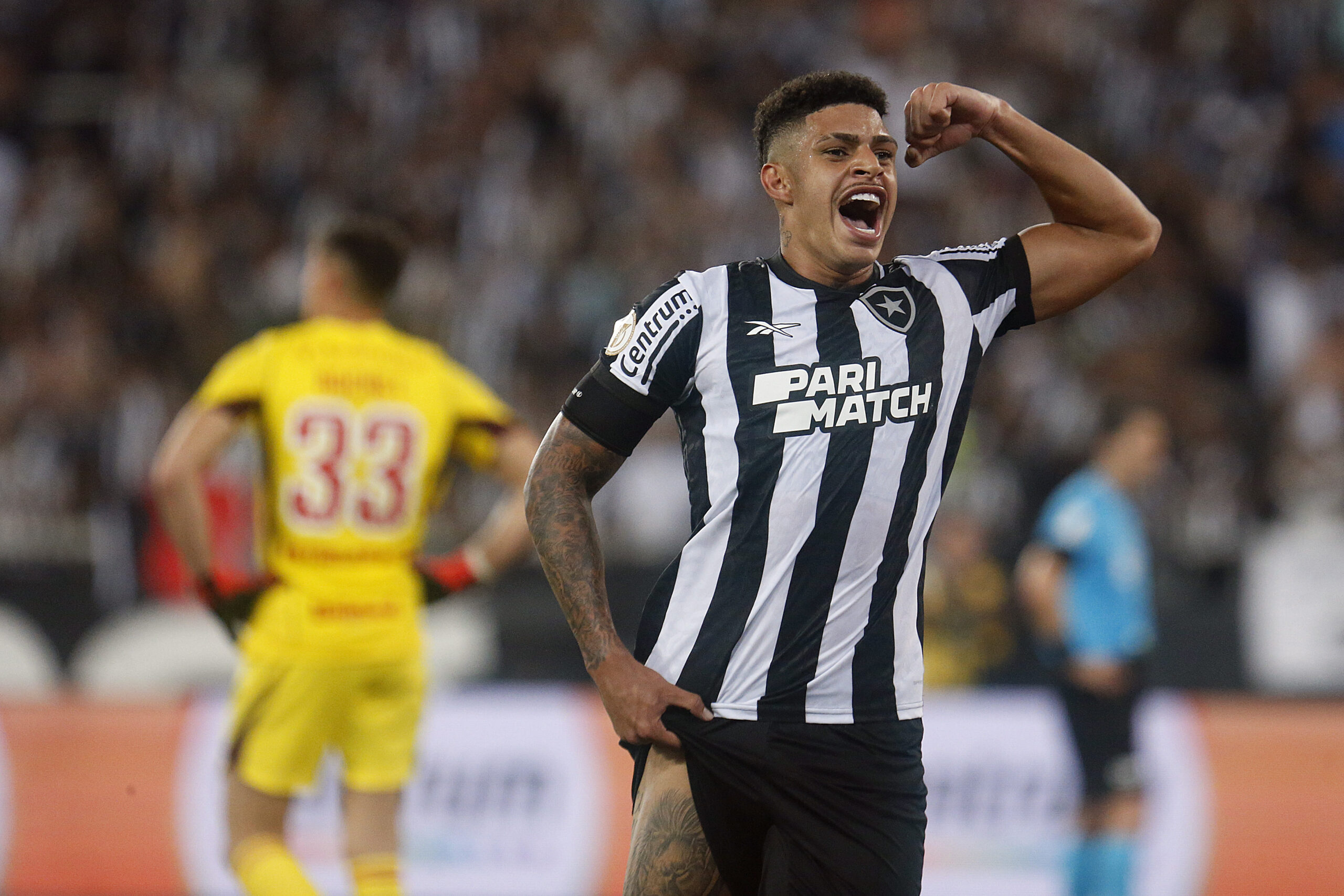 Botafogo larga atrás, mas vira e confirma vitória contra o Inter em data festiva