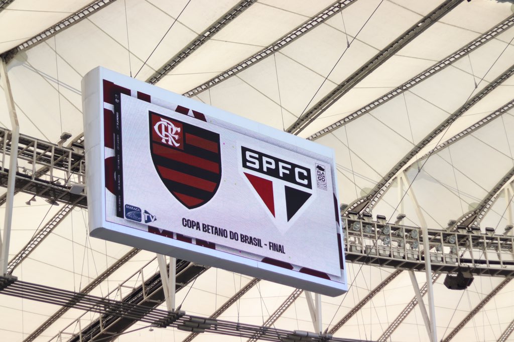 Flamengo e São Paulo se encontram pela primeira vez para decidir o título da Copa do Brasil - Rafael Arantes/@maracana