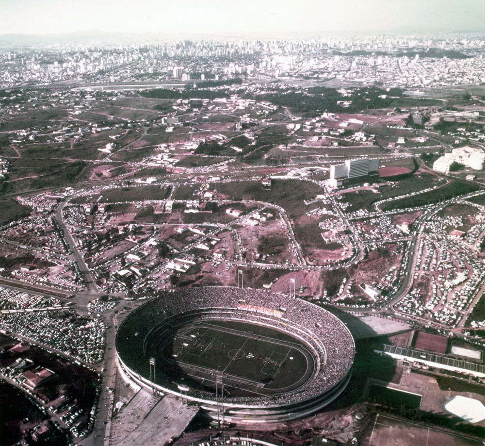 Nos anos 70, Morumbi ainda contava com poucas moradias - Acervo Histórico do São Paulo