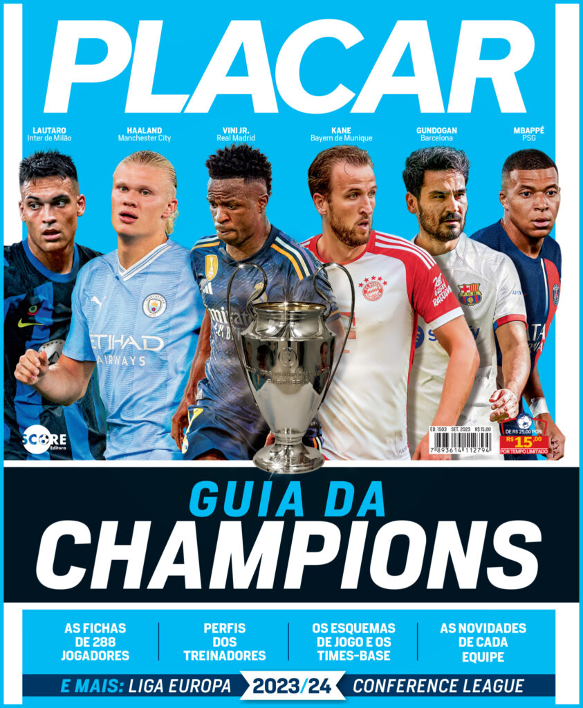 PLACAR lança Guia da Champions com fichas, tabelão, campinhos e