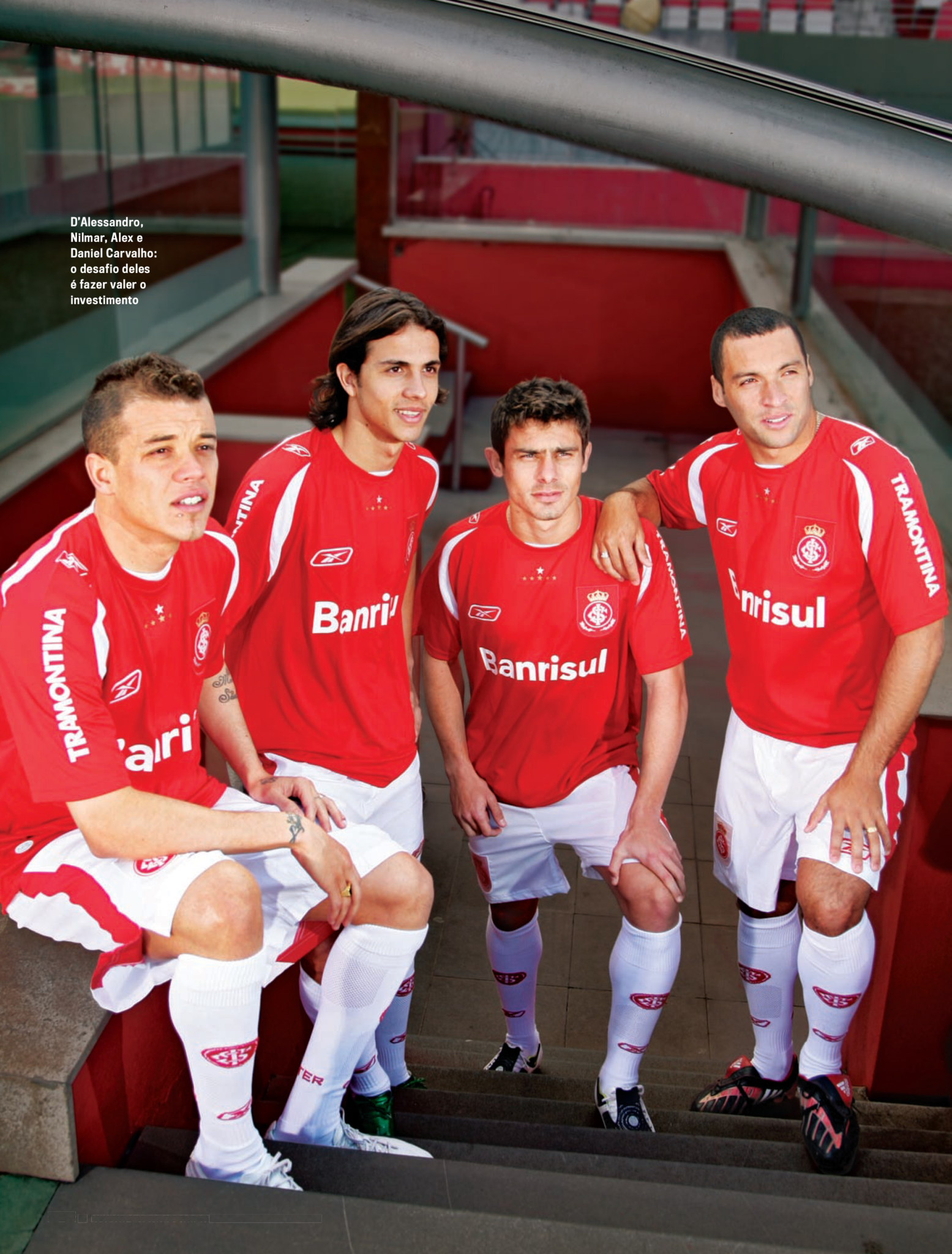 D'Alessandro, Nilmar, Alex e Daniel Carvalho formam o novo quarteto estrelado do Inter - Edison Vara/PLACAR