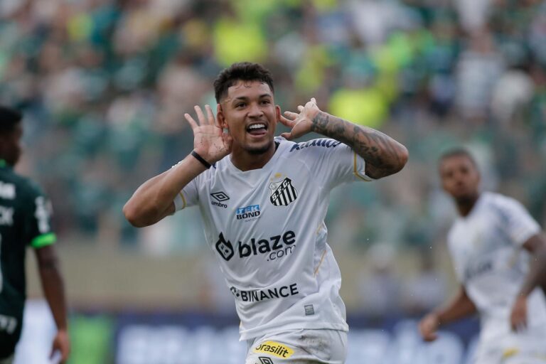 Santos cresce e supera o Palmeiras de virada na Arena Barueri