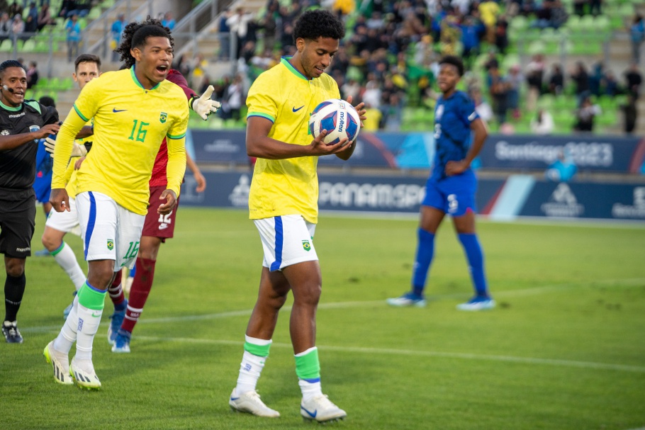 Brasil venceu na estreia do futebol masculino no Pan - Lesley Ribeiro / CBF