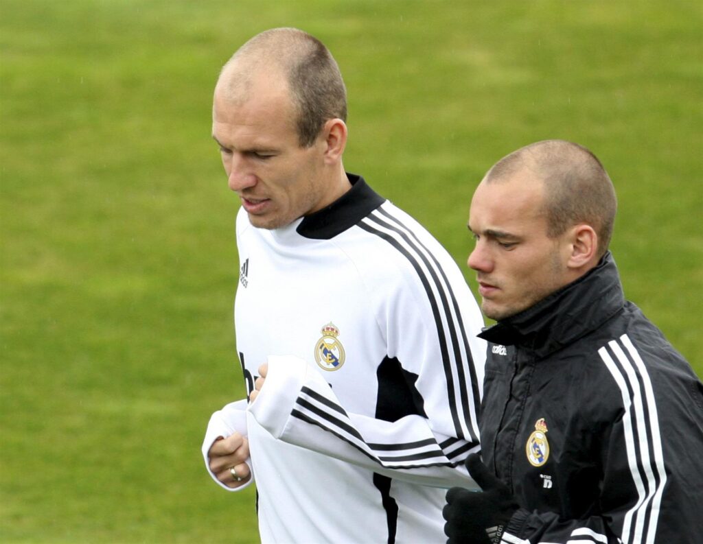 Robben e Sneijder pelo Real Madrid - EFE