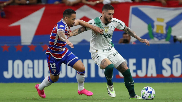 Palmeiras arranca empate com o Fortaleza e segura liderança no saldo de gols