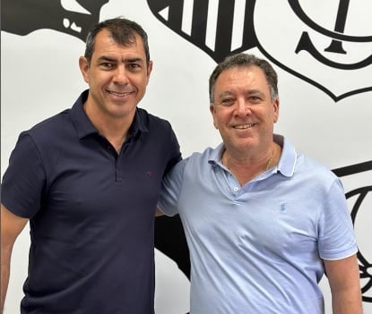 Carille e Marcelo Teixeira, presidente do Santos / Instagram/Divulgação