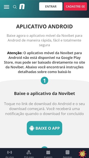 download do app novibet