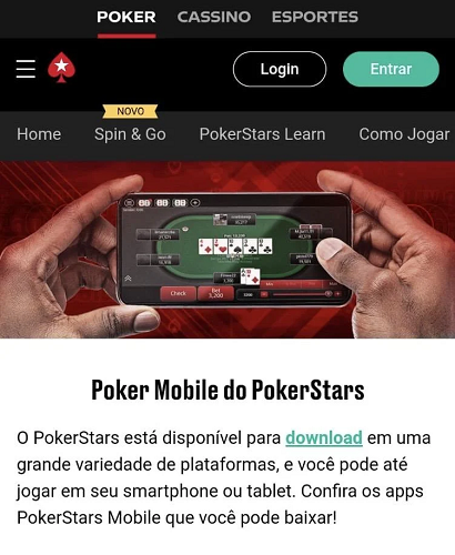 app da pokerstars