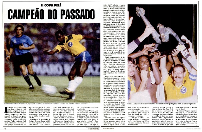 Reportagem sobre a Copa Pelé de 1989