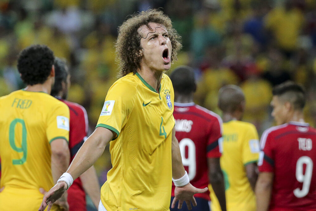 David Luiz em partida da Copa do Mundo de 2014 - Levi Bianco