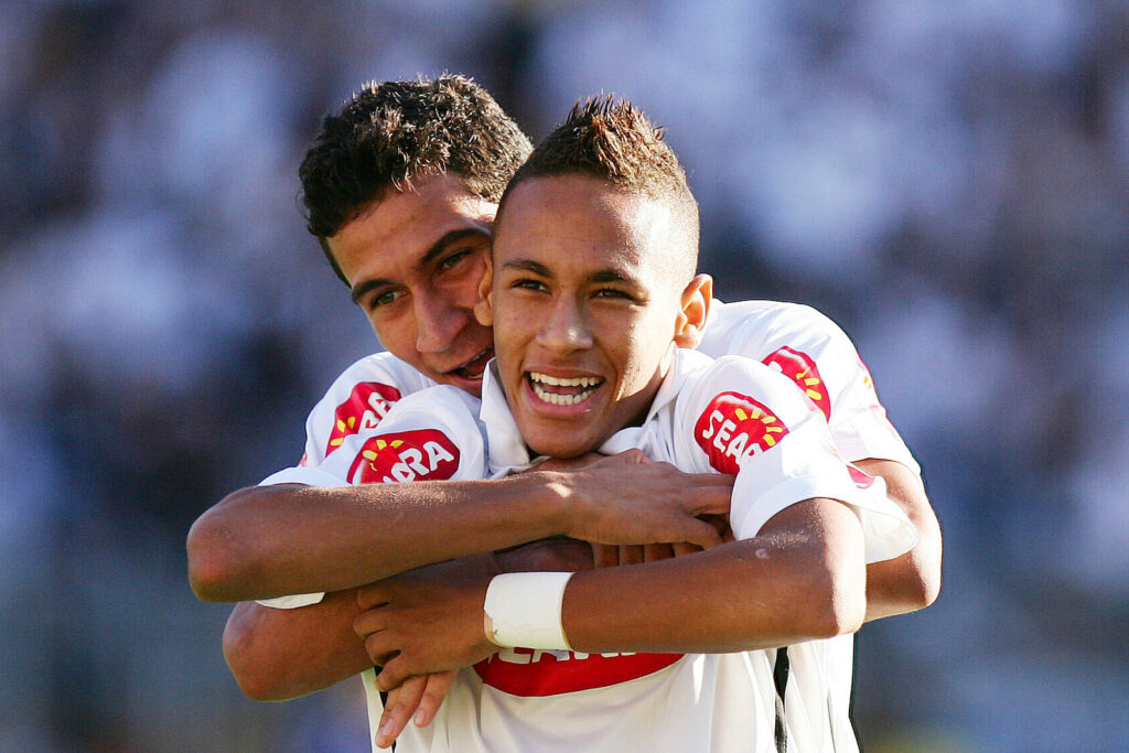 Neymar e Ganso: dupla foi decisiva para a conquista do estadual - Ricardo Saibun/Santos FC