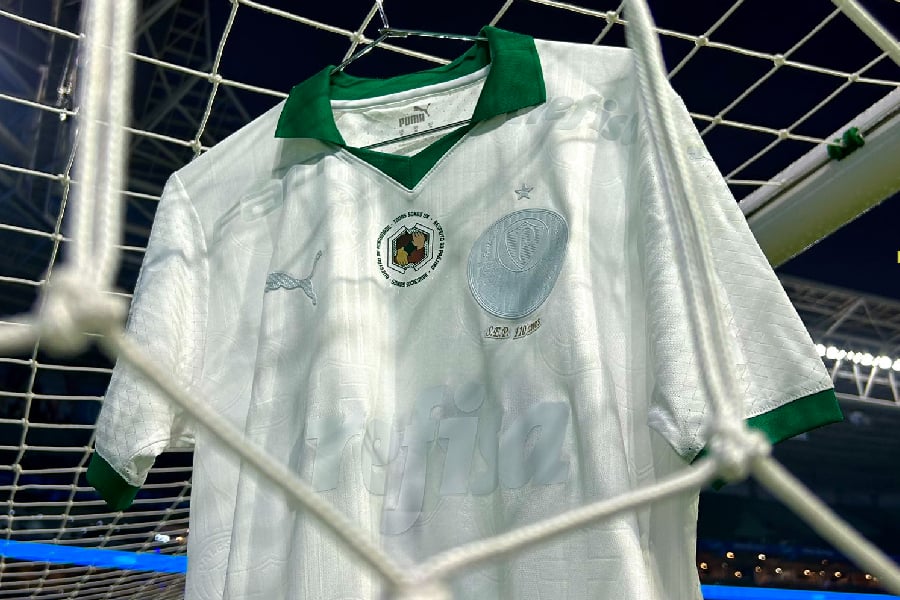 Palmeiras veste camisa toda branca em campanha pela paz