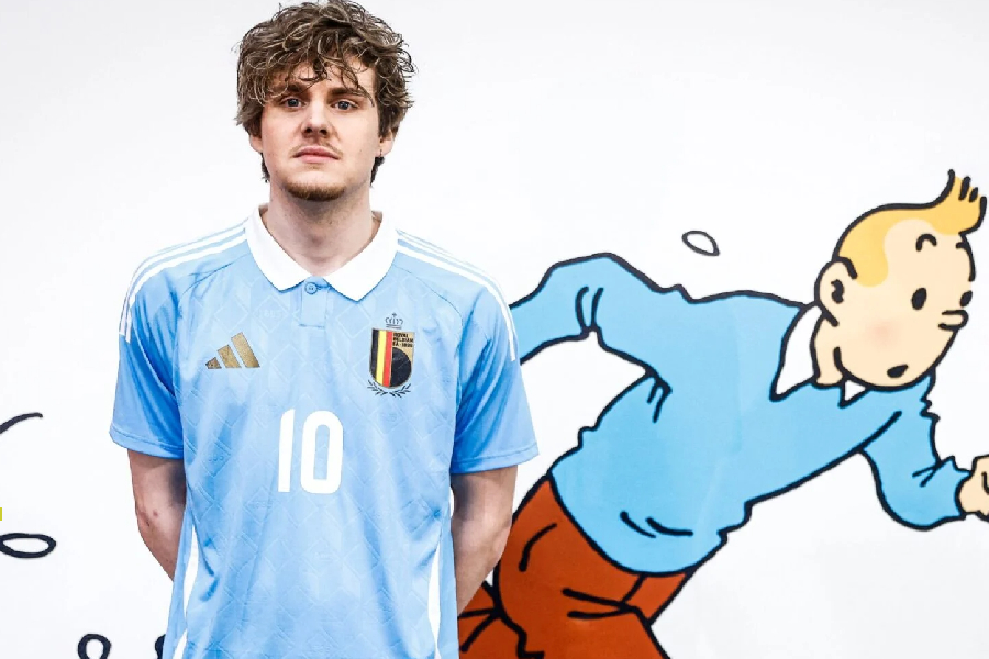 Com homenagem da Bélgica a Tintim, Adidas lança uniformes para Eurocopa