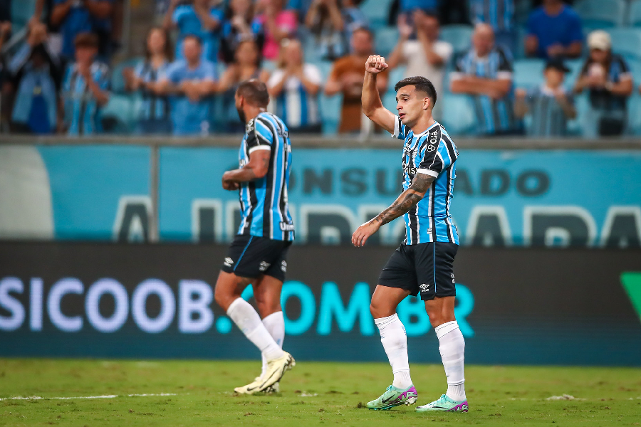 Cristaldo vive grande momento na atual temporada: oito gols e duas assistências - Lucas Uebel/Grêmio FBPA
