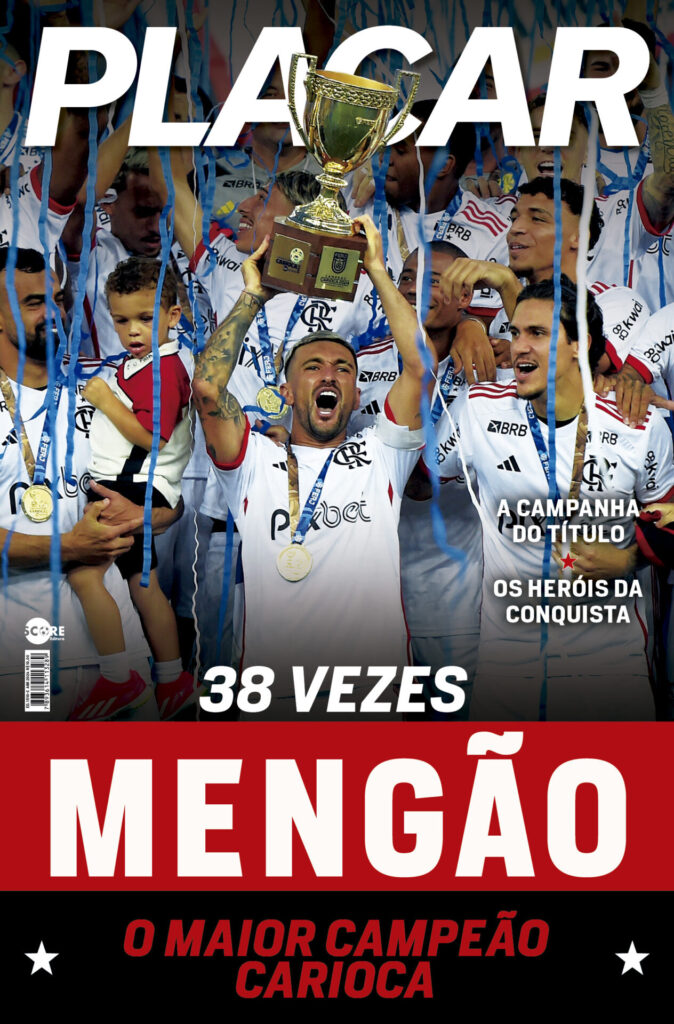 Revista-pôster PLACAR homenageia o 38º título estadual do Flamengo - Reprodução/Placar