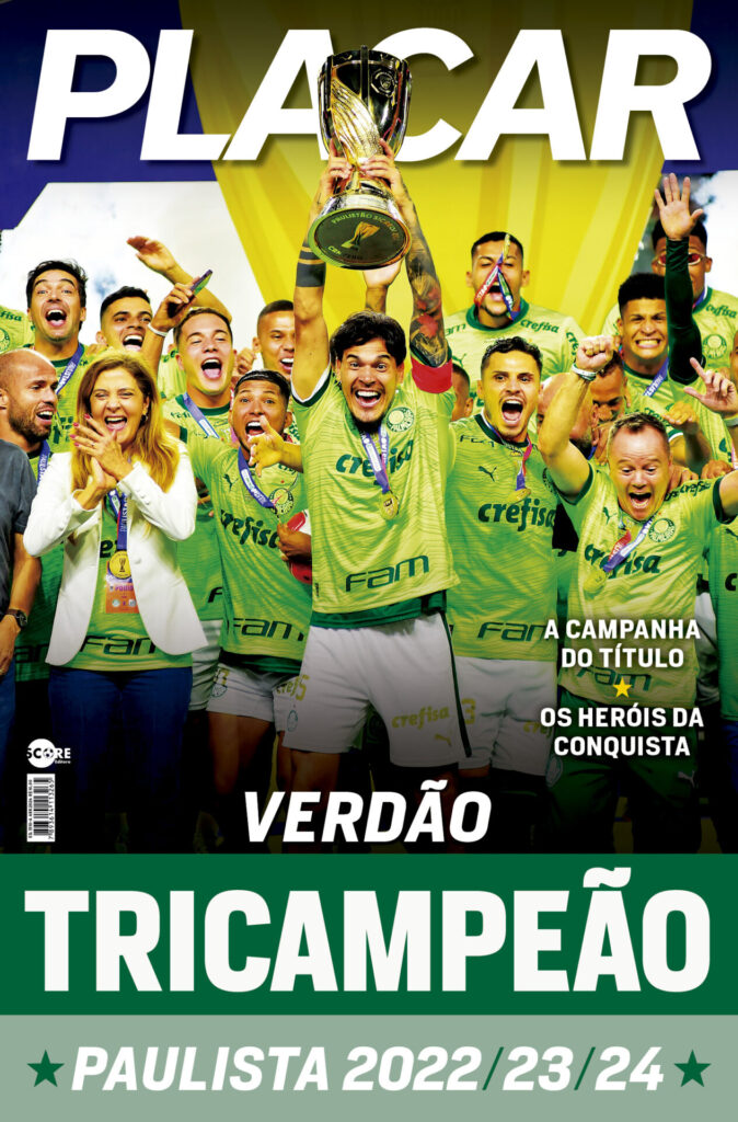 Revista-pôster PLACAR homenageia o 26º título estadual do Palmeiras - Reprodução/Placar