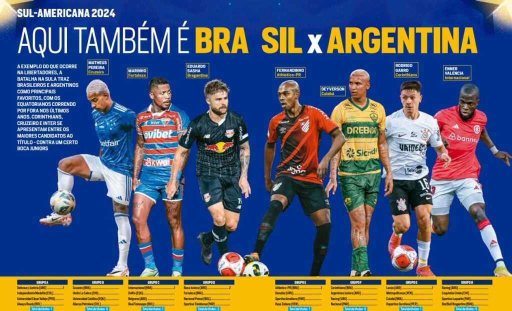 Copa Sul-Americana tamlbém é destaque da PLACAR de abril