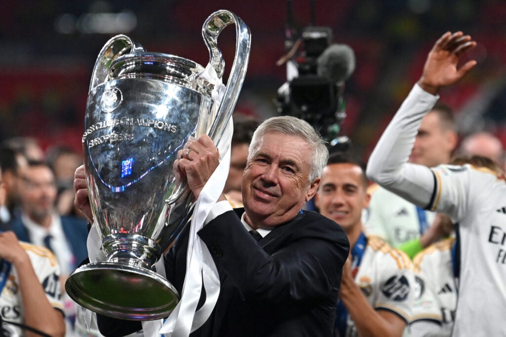 Ancelotti, campeão da Champions League cinco vezes - Glyn KIRK / AFP