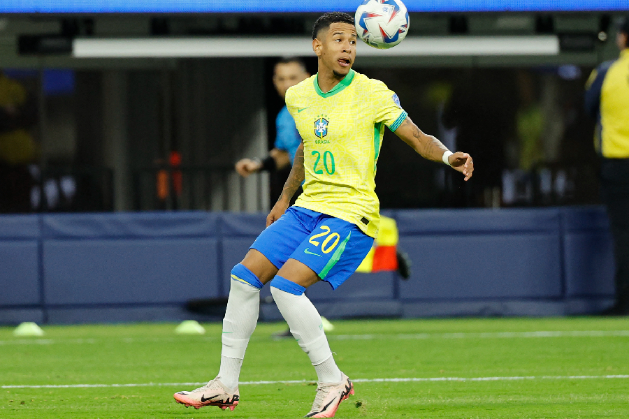 Savinho jogou pouco mais de 20 minutos na estreia da Copa América - Kevork Djansezian/Getty Images via AFP