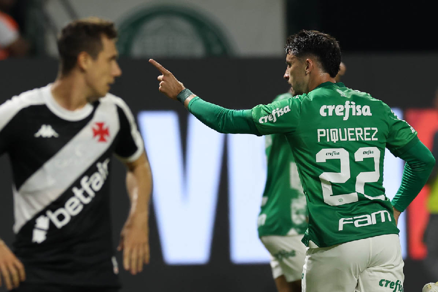 Palmeiras domina o Vasco e fecha rodada no G-6 do Brasileirão